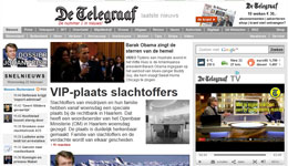 Website van de dag: De Telegraaf De Telegraaf screenshot